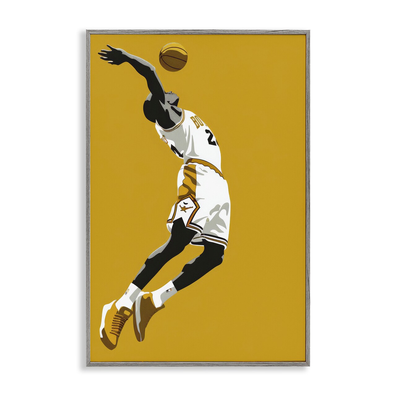 Stupell Industries Iconic Basketball Dunk Framed Giclee, design by Ray Powers